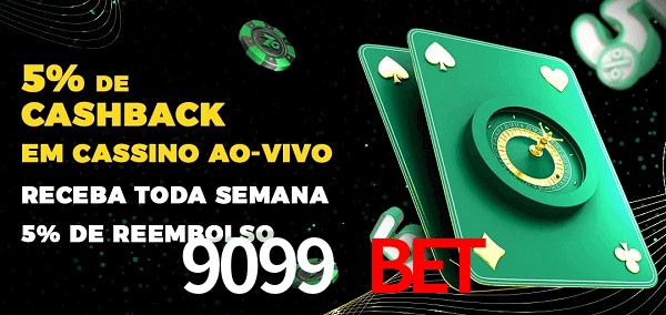 Promoções do cassino ao Vivo 9099 Bet